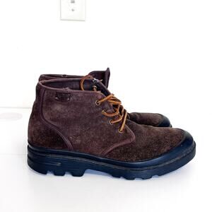 Polo Ralph Lauren Suede Mens Boots Size 11D Dark Brown Work Casual Barn Farm
